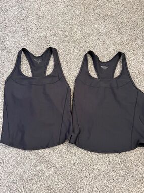 2 Athleta Crop Tanks , NWOT, Black, No Padding